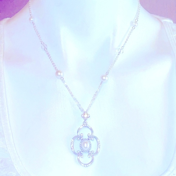 3 BRIGHTON BELLISSIMA pieces 2 pearl Swarovski necklaces & earrings HARD 2 FIND - Picture 6 of 16